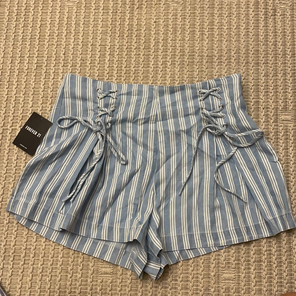Forever21 Lace Up Shorts
